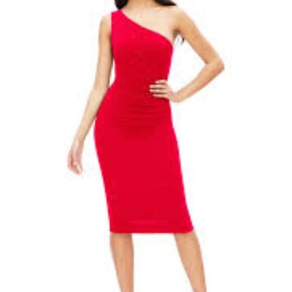 SOCIALITE NEW  RED RIBBED OFF SHOULDER MAXI (24) AVAILABLE IN SM & 1X - Picture 1 of 8